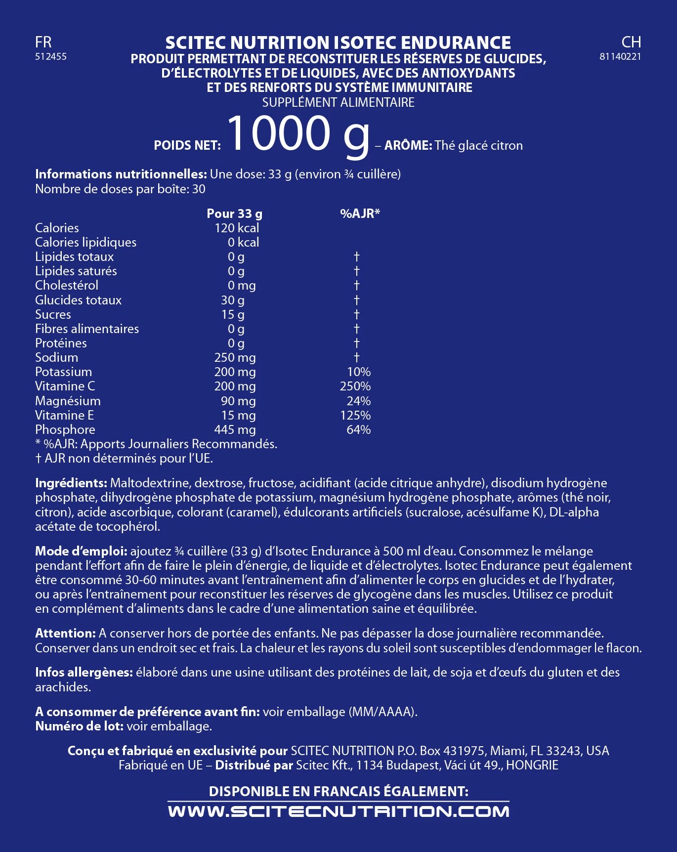 Isotec Endurance - nutrifact