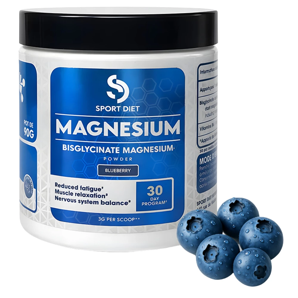 Magnésium en poudre - Sport Diet Nutrition