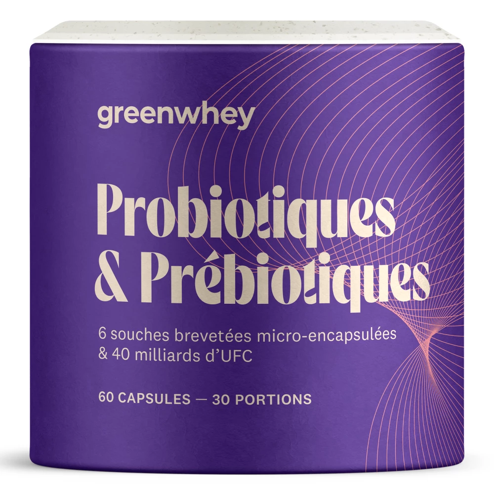 Probiotiques & Prébiotiques - Greenwhey