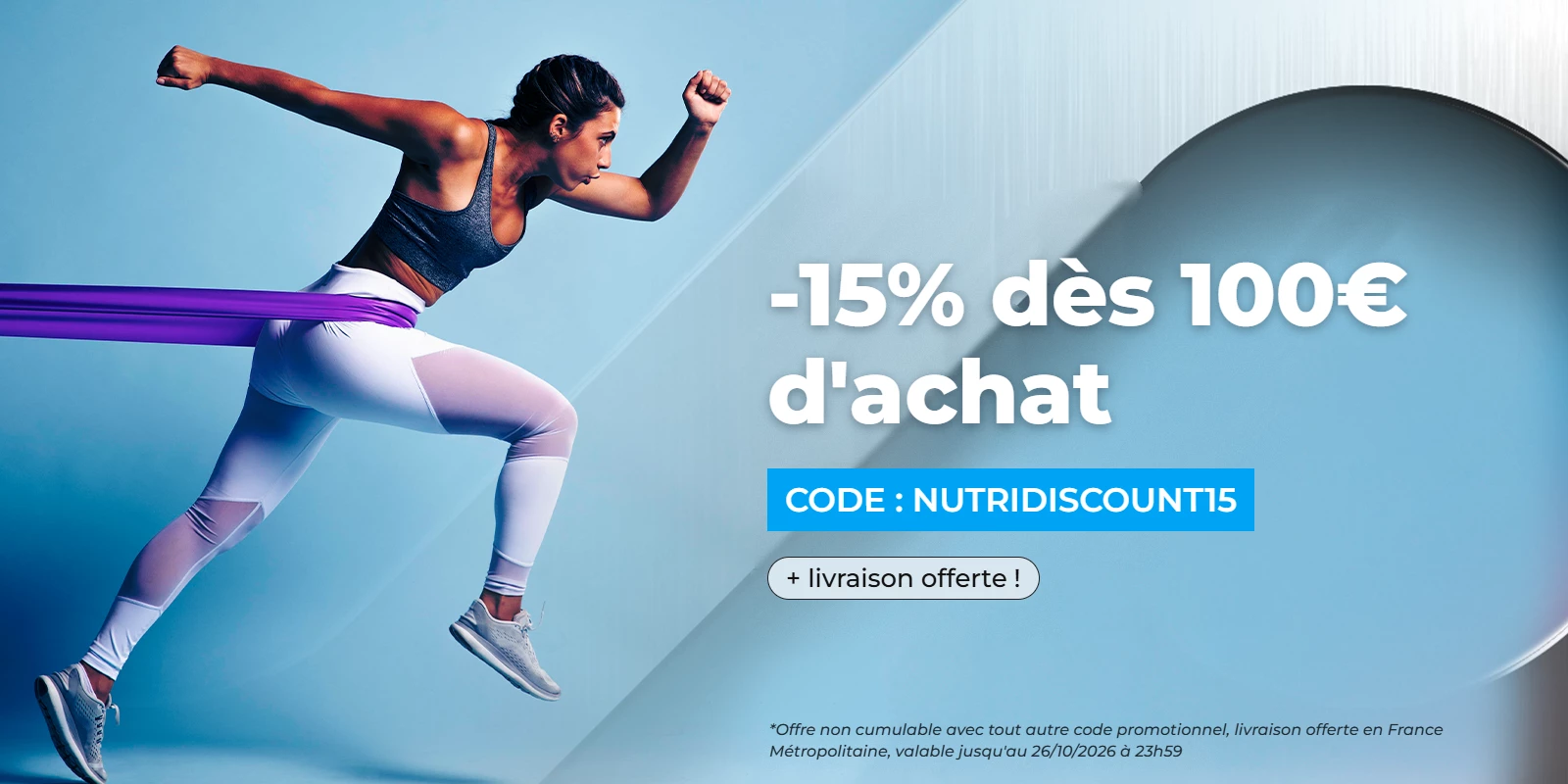 -15% dès 100€ d'achat + livraison offerte !